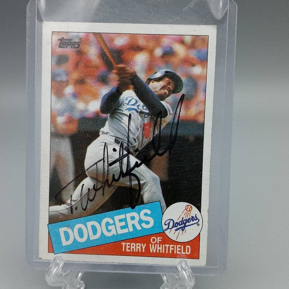 Topps Other - Terry Whitfield Dodgers Autographed Card